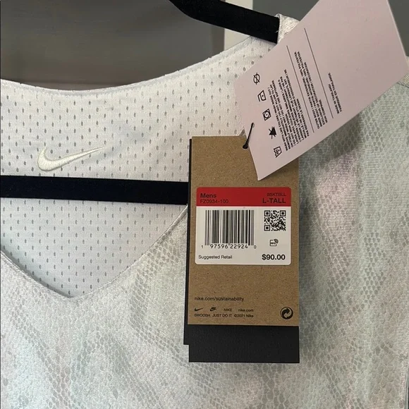 KOBE Nike Men’s REVERSIBLE White Tank Top - Picture 2 of 4